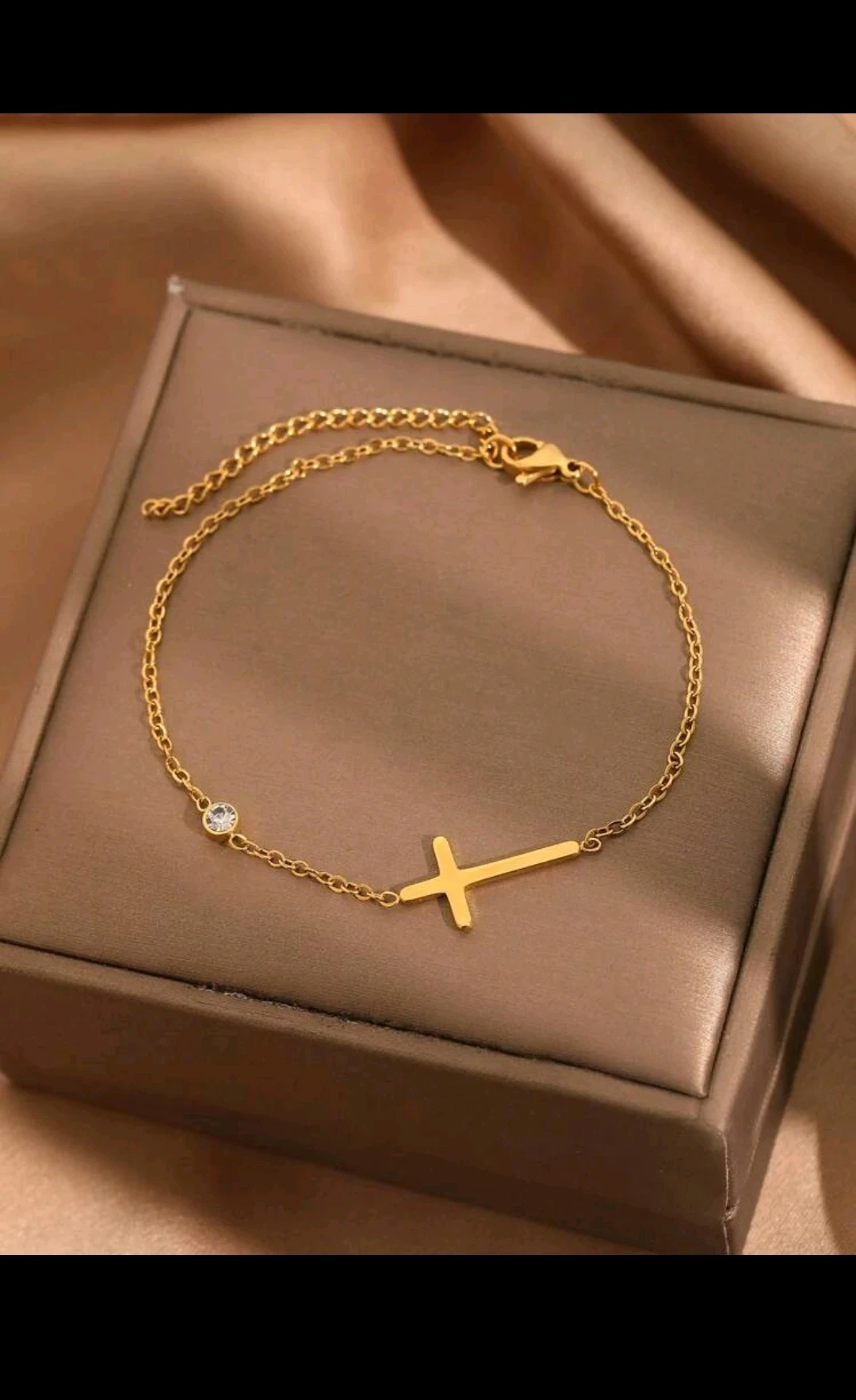 Brazalete colgante de Cruz simple 4