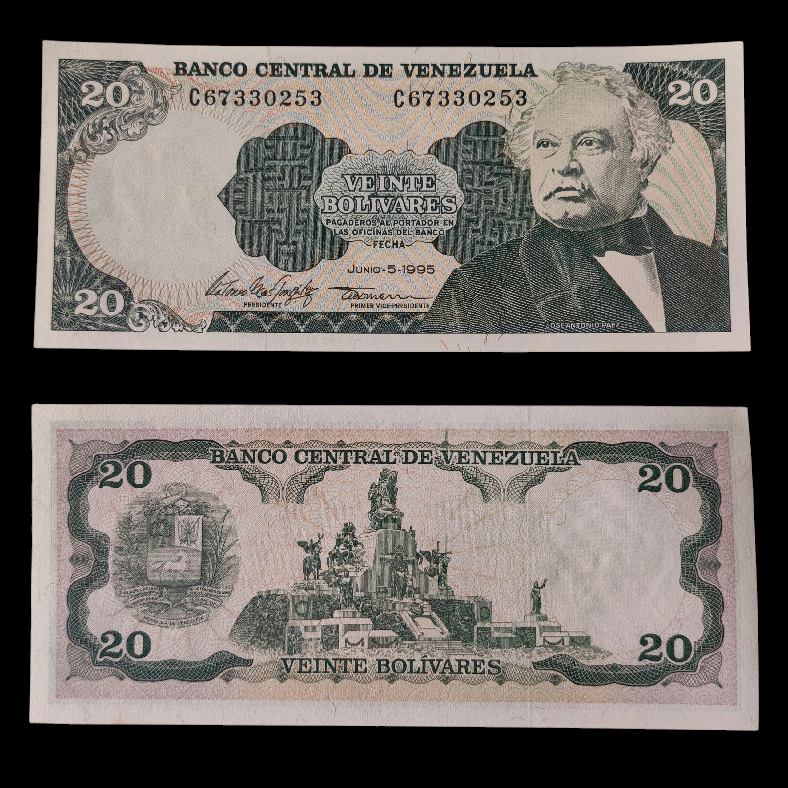 ° Venezuela 20 Bolívares UNC