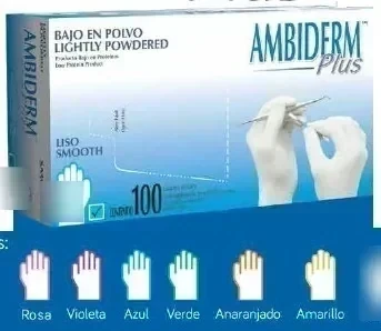 GUANTE CH AMBRIDERM PLUS LATEX COLOR C100