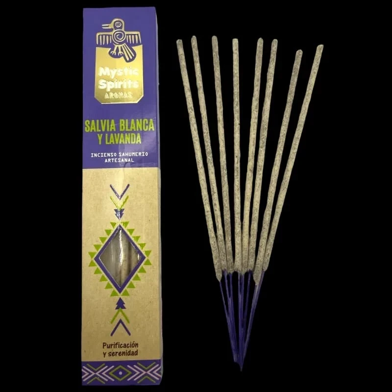 Incienso Natural Salvia Blanca y Lavanda Mystic Spirits