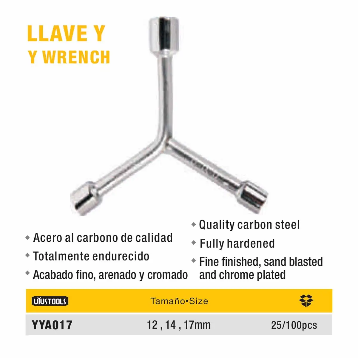 LLAVE TIPO YE "Y" UYUST GRANDE Nro 12-14-17