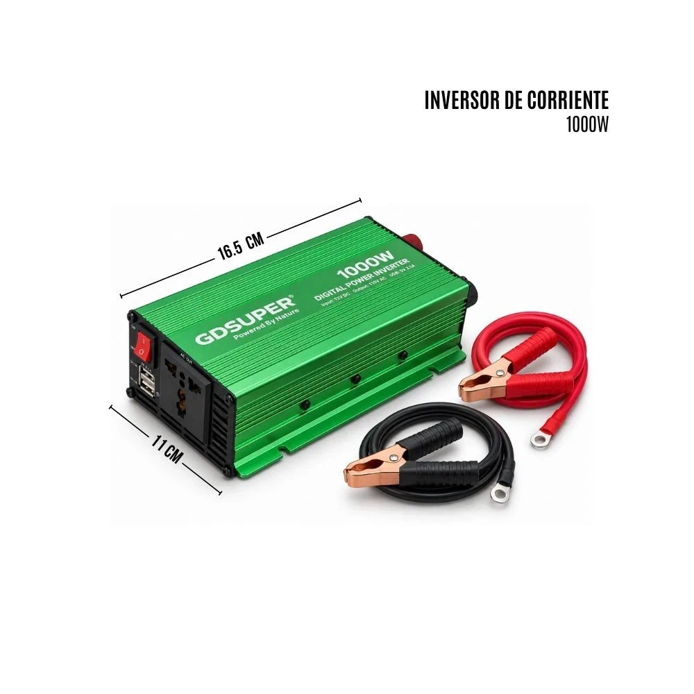 Inversor de corriente 1000W 3