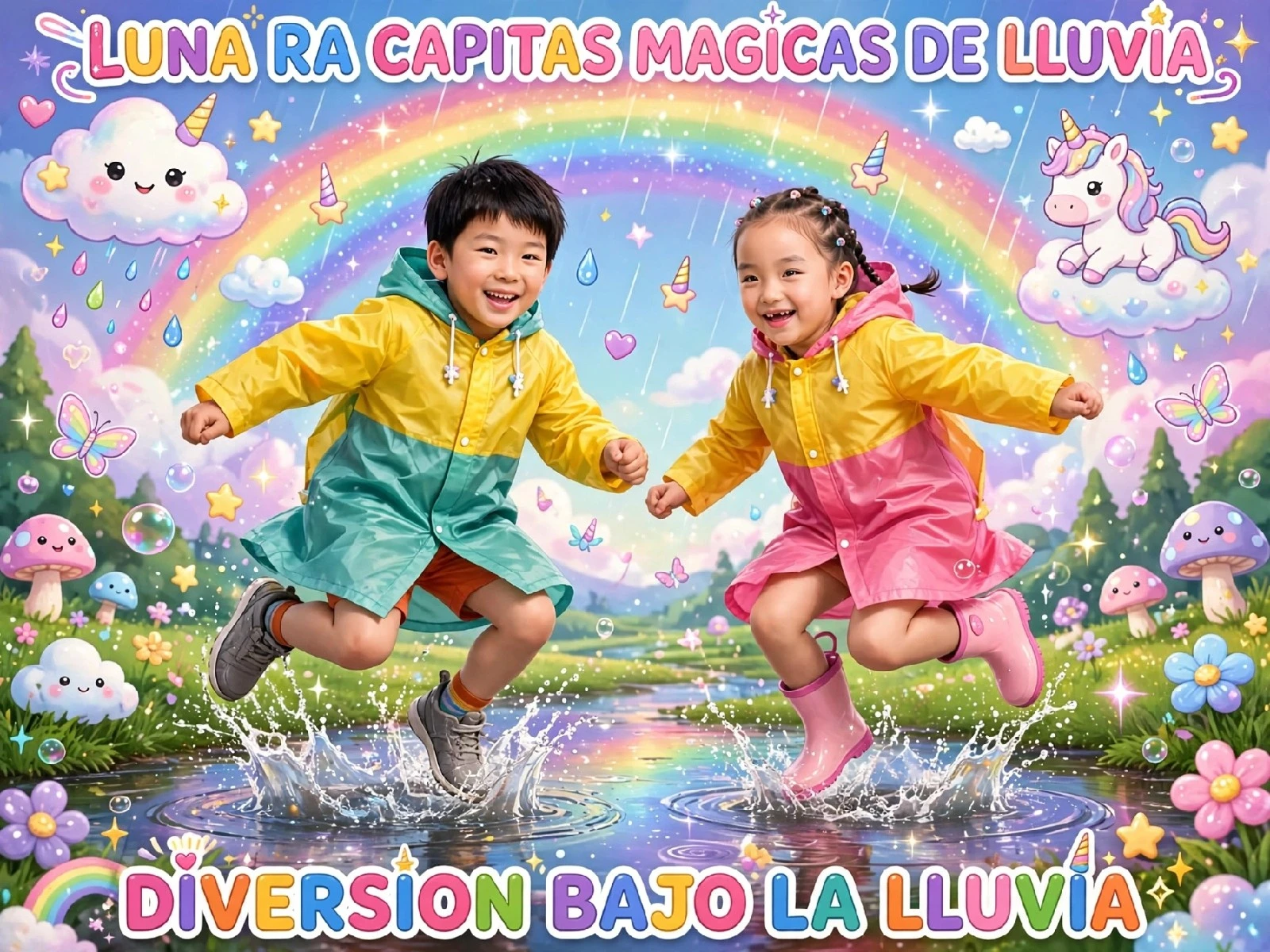 Capa impermeable para niños 