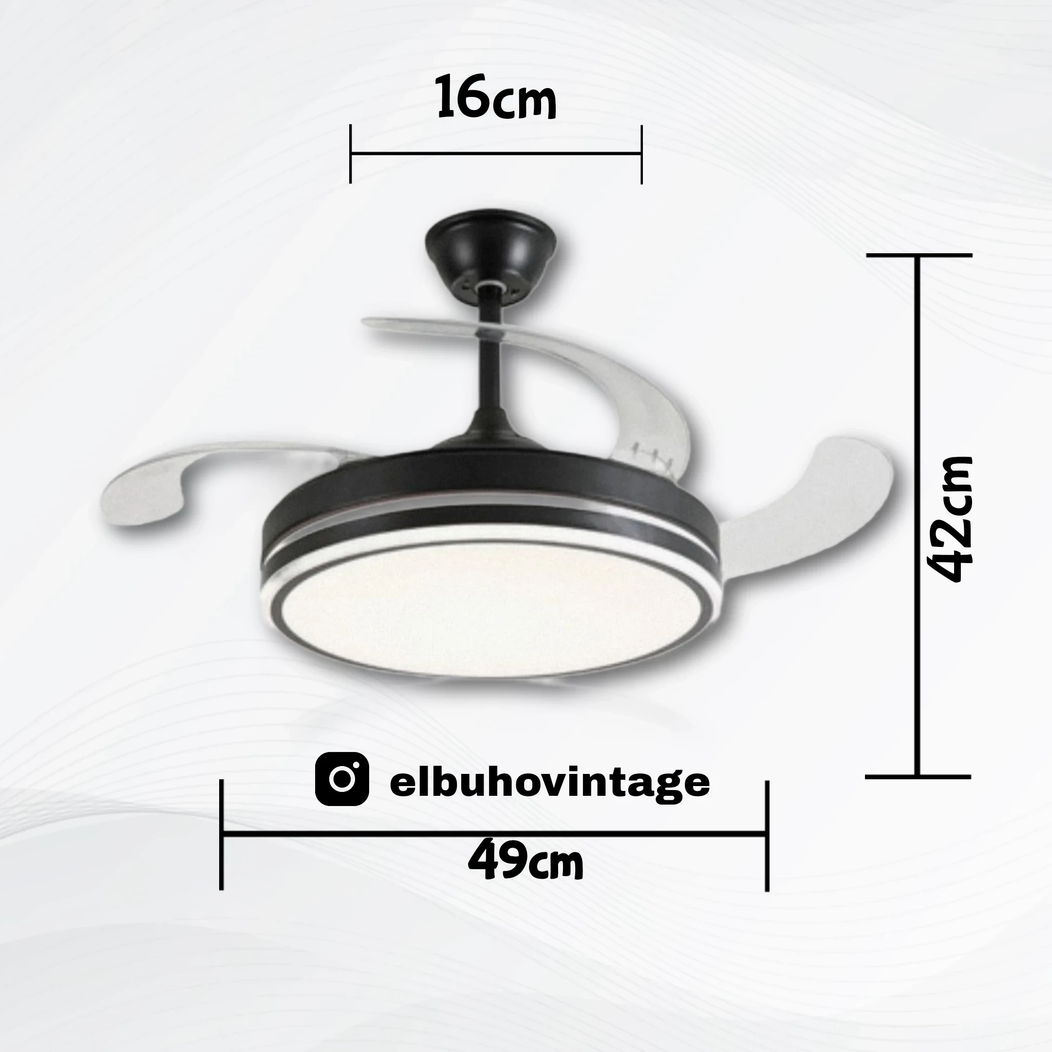 LÁMPARA LED VENTILADOR  3