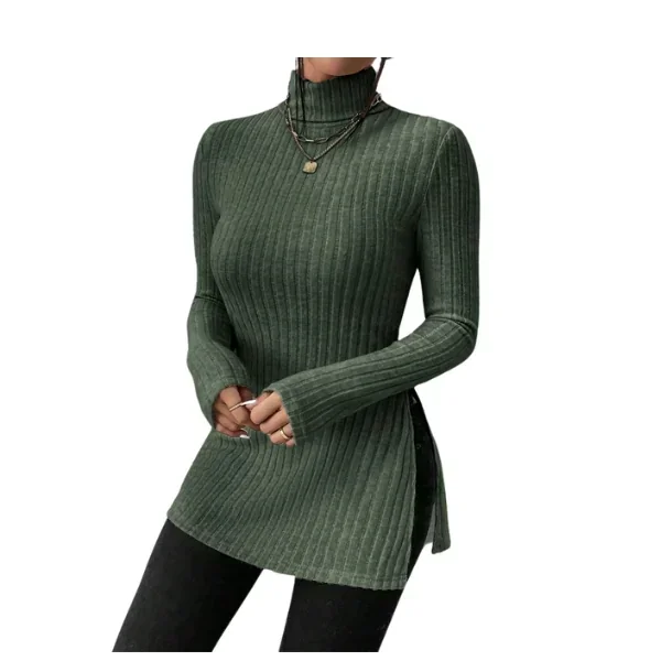 Camiseta tejido de canalé de cuello