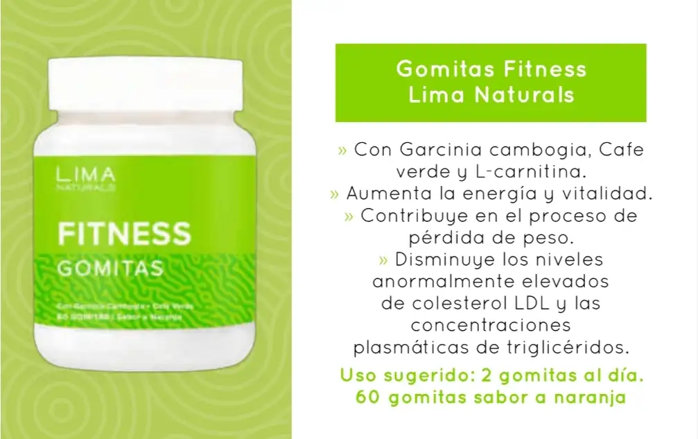 Gomitas Fitness 60 unidades (sabor a naranja) LN