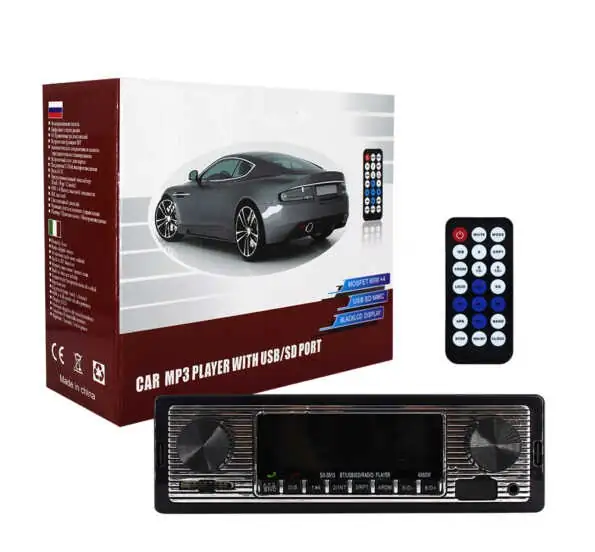 Auto Estereo Bluetooth Reproductor De Música Mp3 Estilo Retro + Control Remoto 