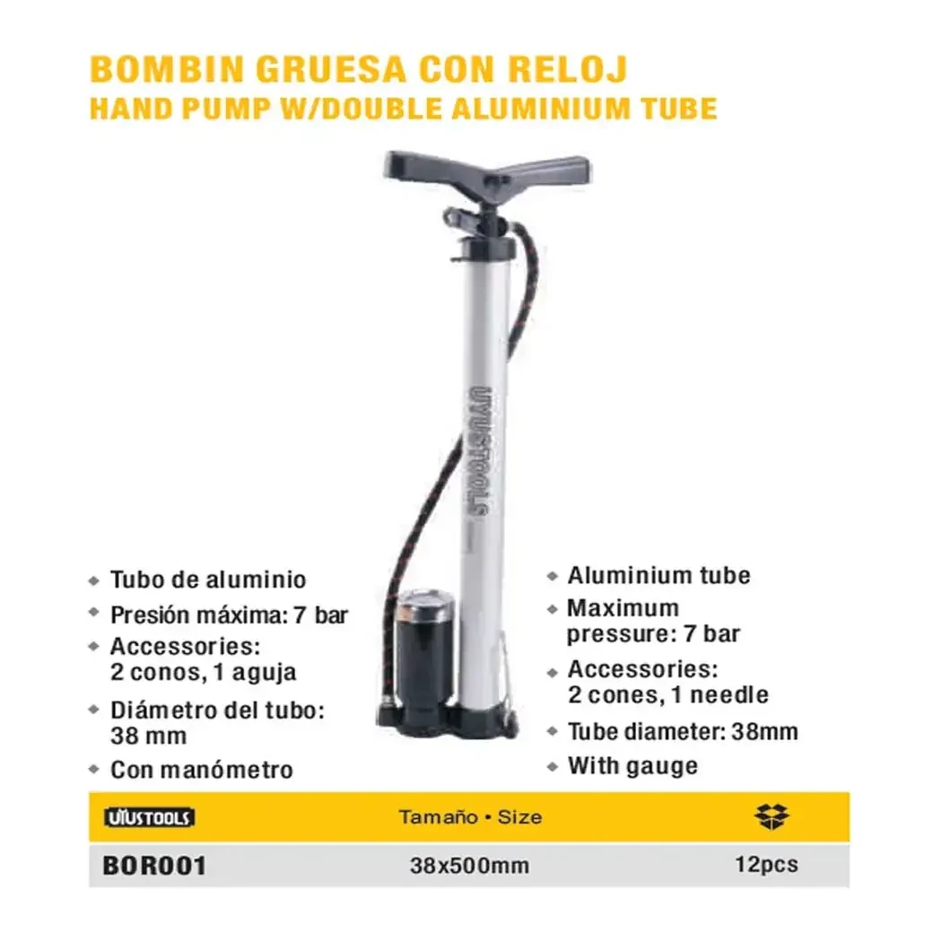 INFLADOR Plomo C/BOMBIN RELOJ UYUST 38X530