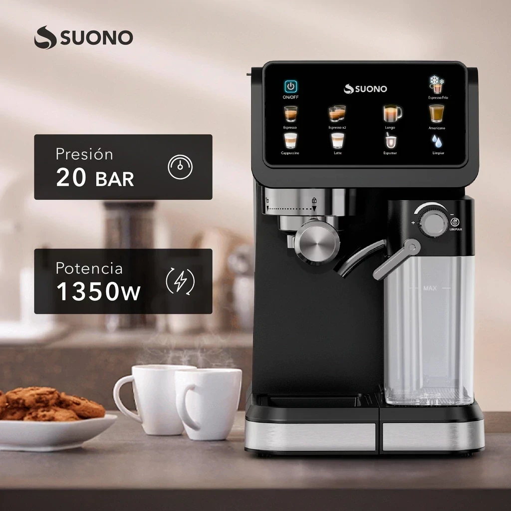 Cafetera Espresso Automática Suono 1.5L 20 Bar 2