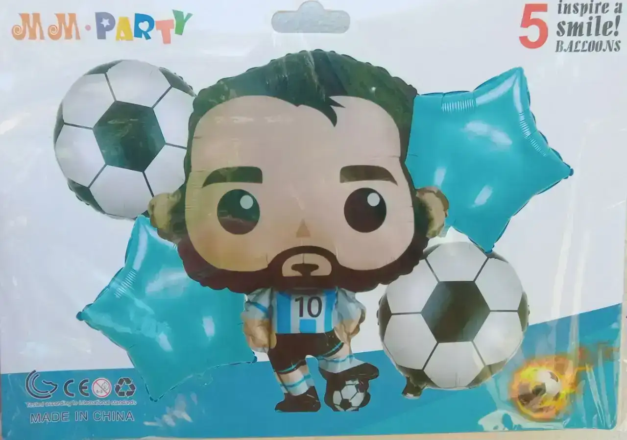 Set 5 globos metalizados argentina  2