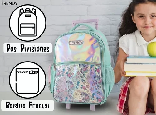 MOCHILA CON CARRO TRENDY  2