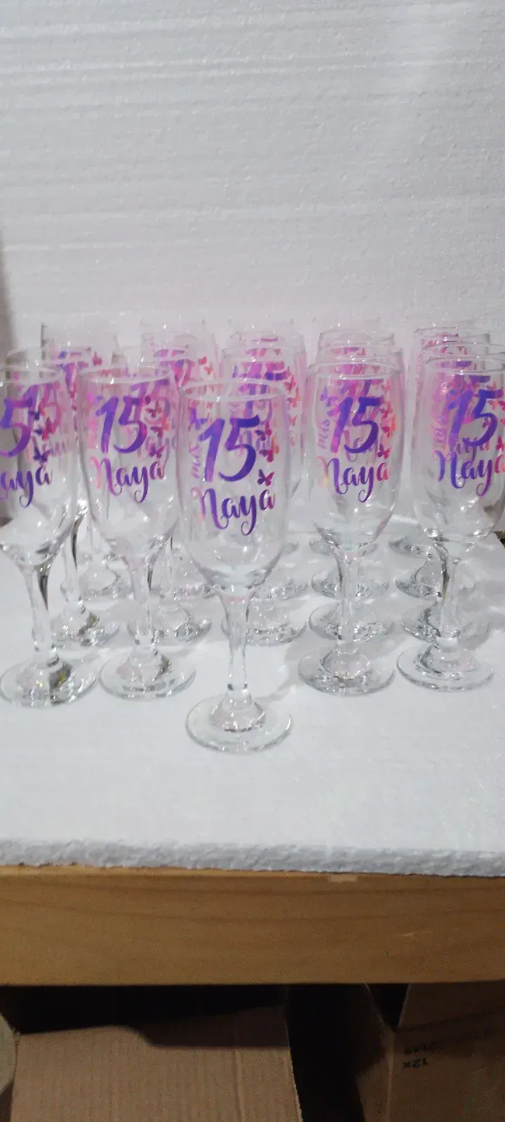 Copas champagne pack por 10 unidades