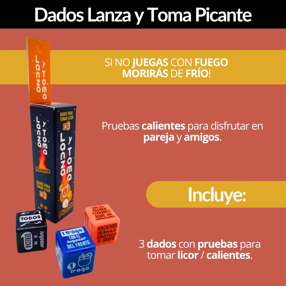 Dados eróticos lanza y toma  2