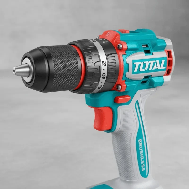 TIDLI20668 Taladro percutor 66nm + 2 baterías 2ah industrial total 5