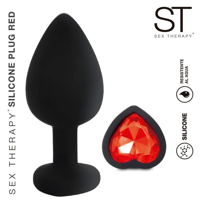 PLUG ANAL DE SILICONA RED Large