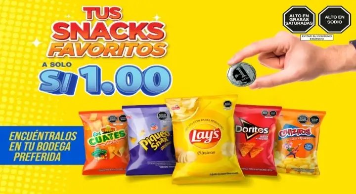 Tus Snacks Favoritos  S/. 1.00