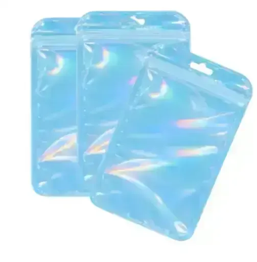 Bolsa con cierre hermetico iridiscente 9x13cm por 10 unidades  3