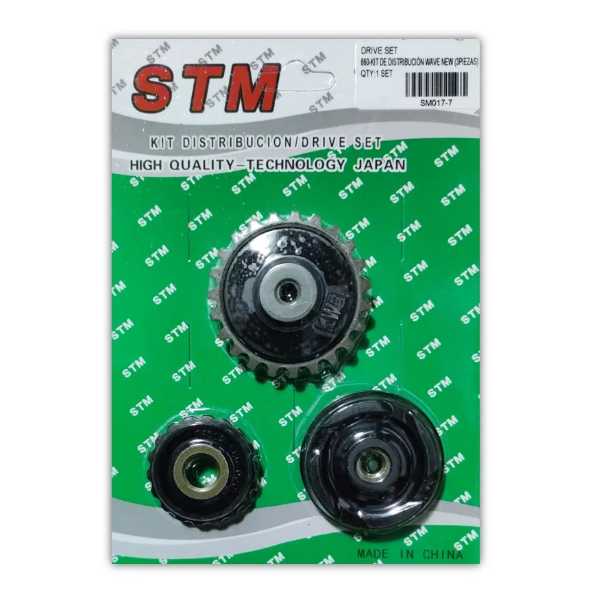 KIT DISTRIBUCION WAVE 110 NEW 3PCS. [STM] -42812