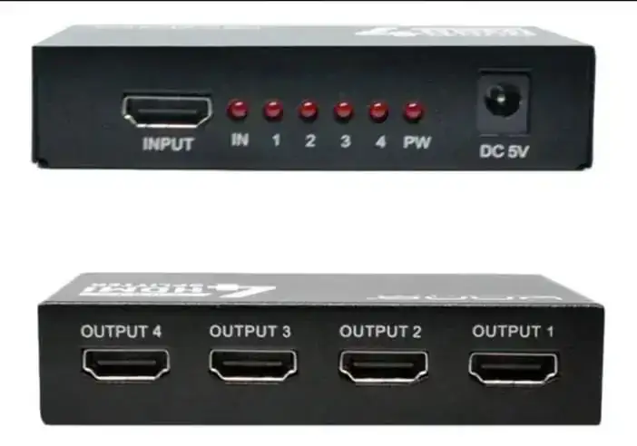 SWITCH O SPLITER DE 4 PUERTOS HDMI  2