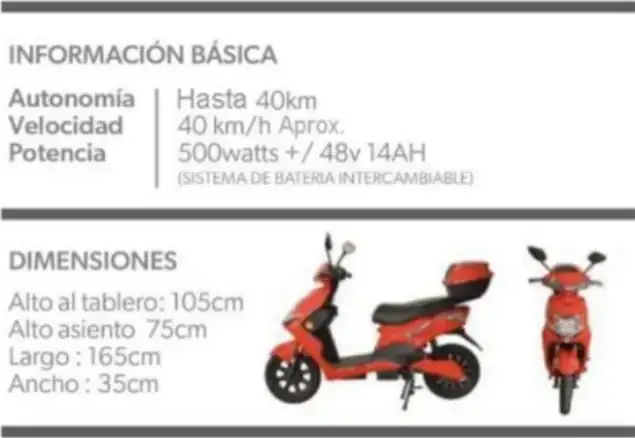 Moto eléctrica SCOOTERH 3