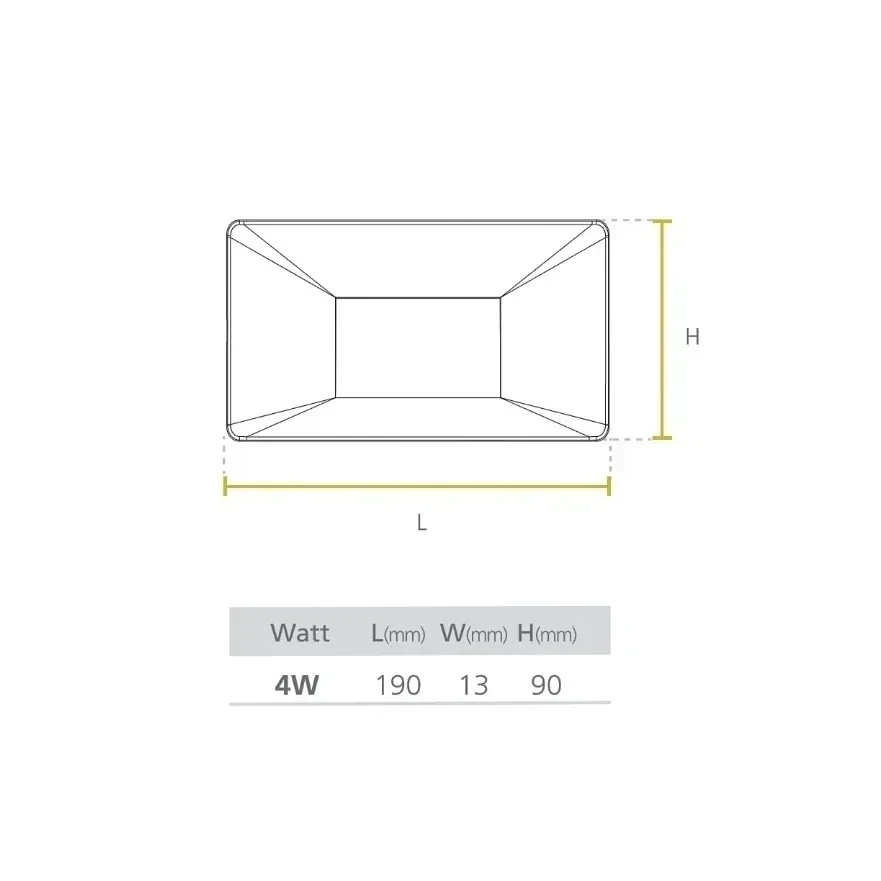 LUMINARIA LED GRADA/PARED DECO STEP 4W IP65 4