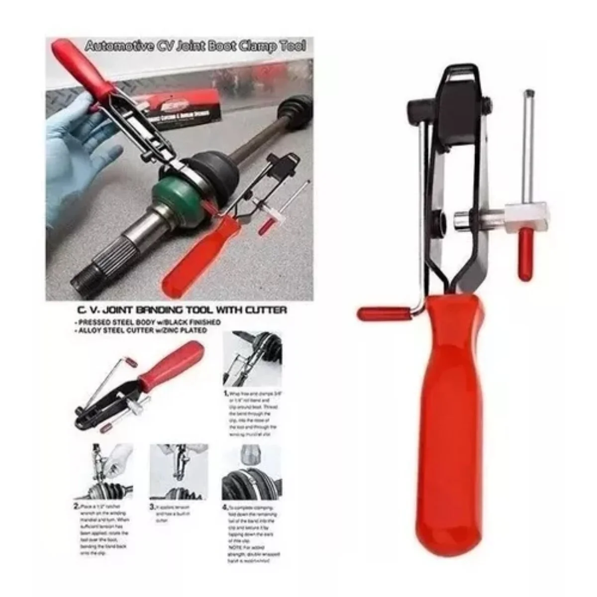 PINZA PARA PONER CORTAR PRECINTOS ZUNCHO CHAPA HOMOCINETICA 3
