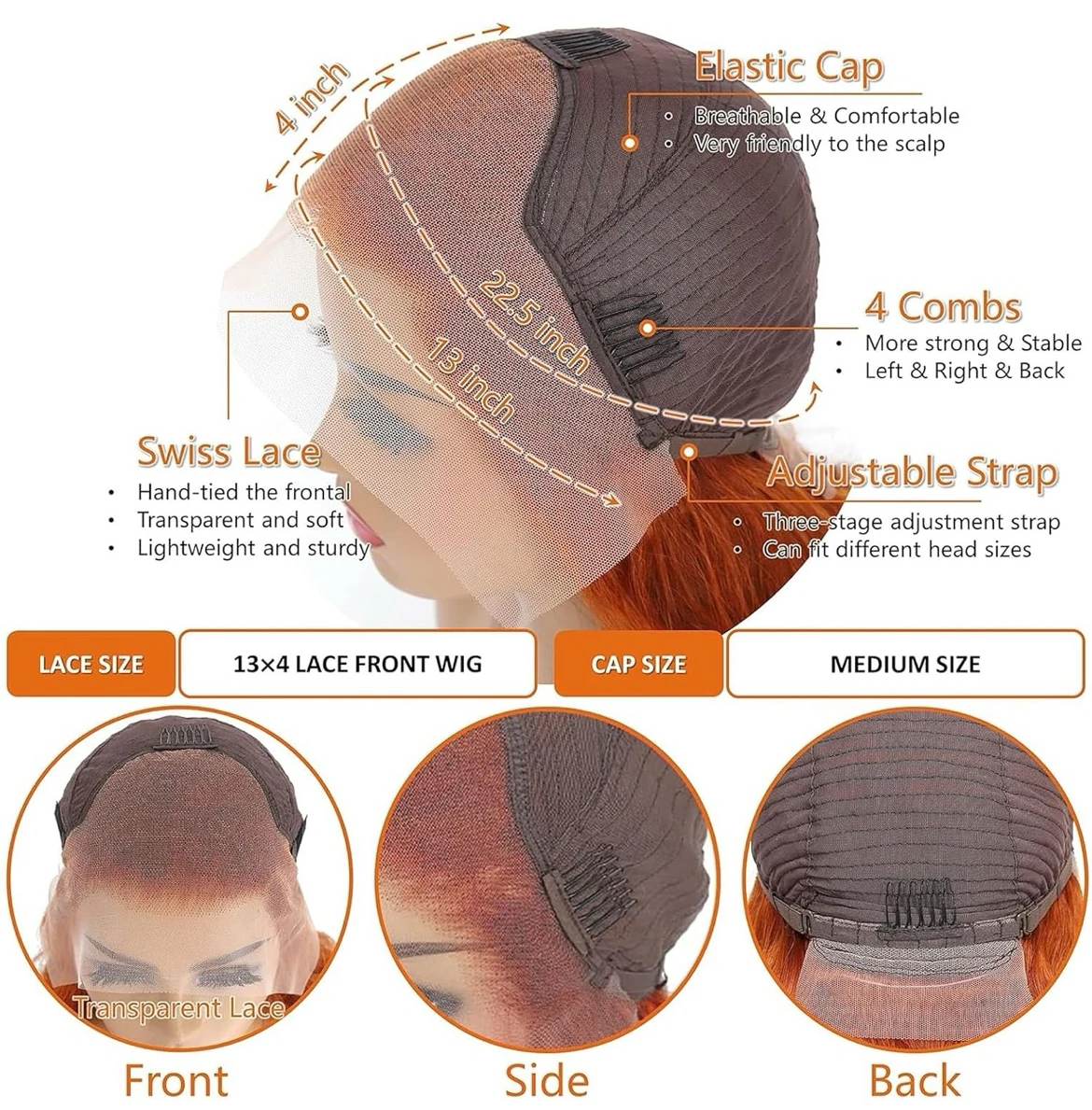 Peluca Semi humana-mezclada 28 pulgada frontal lace 13x4 2