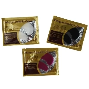 PARCHE PARA OJERA CRYSTAL EYE MASK EMPAQUE DORADO COLORES SURTIDOS