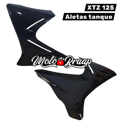 PL XTZ 125 Pastas tanque aletas negras MTZ
