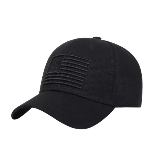 Gorra de béisbol bordada con bandera americana