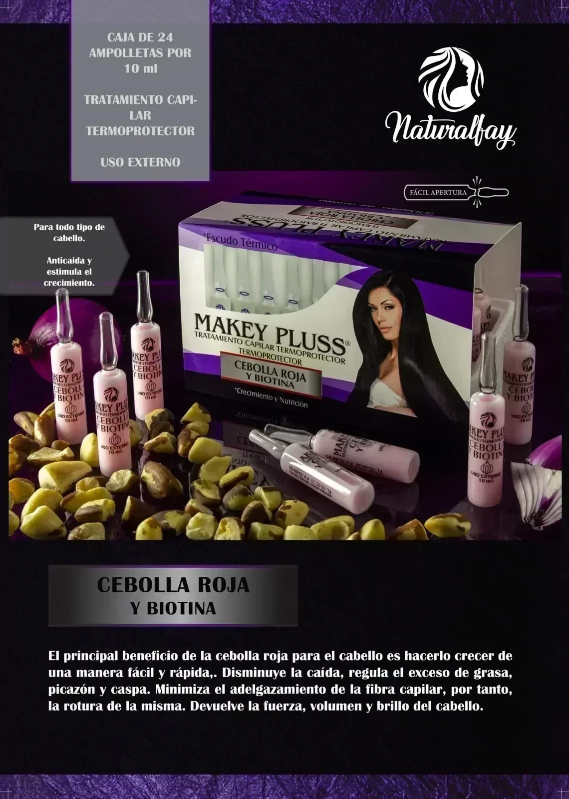 makey pluss ampolleta cebolla roja & biotina