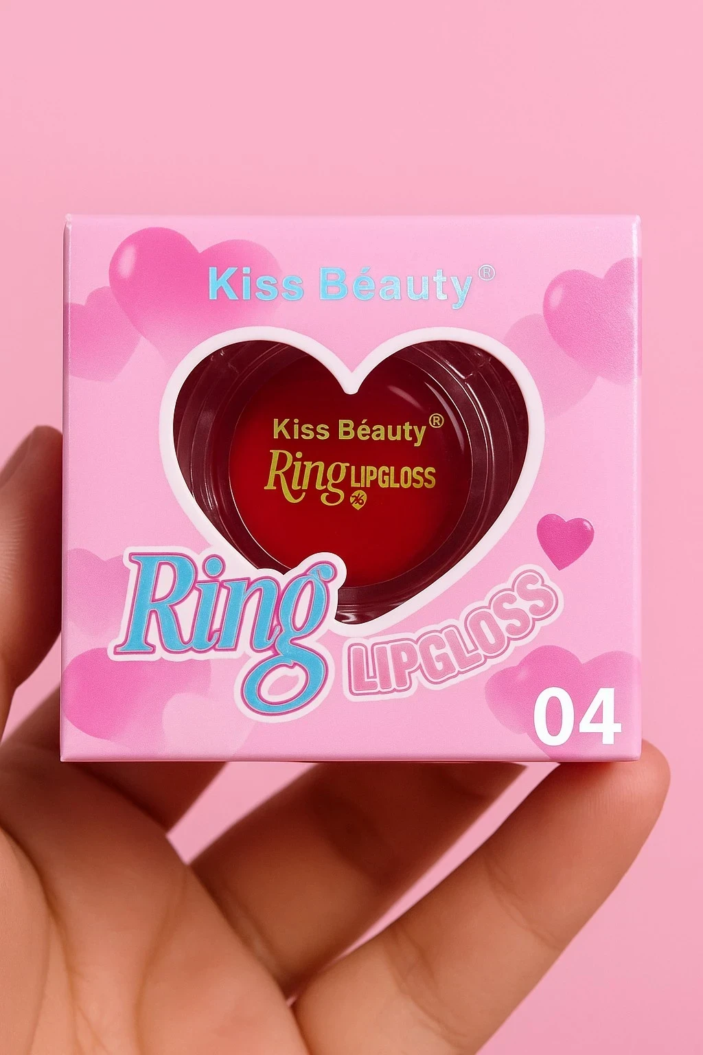 💖 Ring Lip Gloss Kiss Beauty – El brillo más cute del mundo ✨💍 5