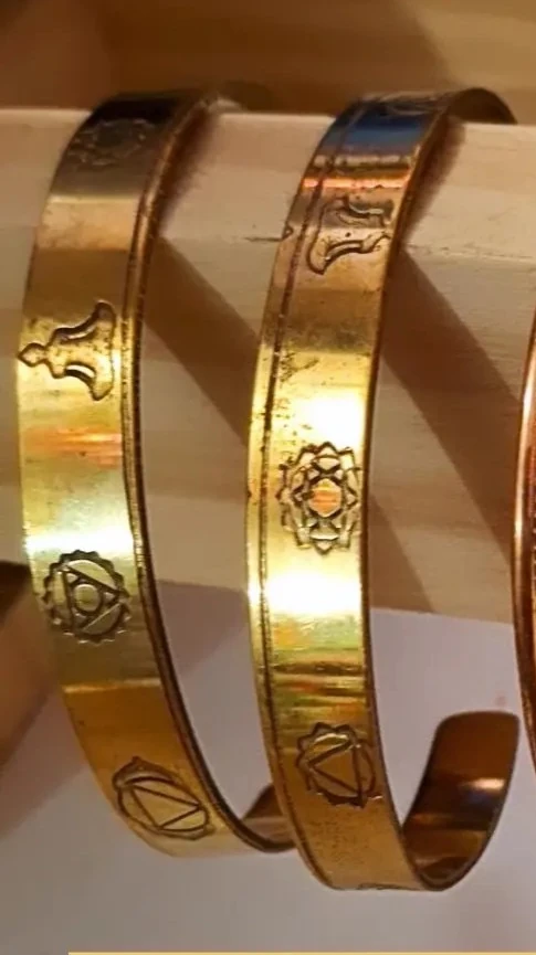 Pulseras de bronce 7 ckacras
