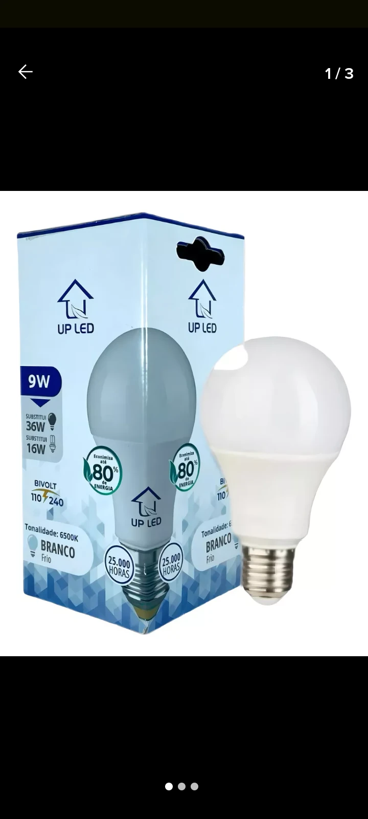 Lampada de led 9W UpLed