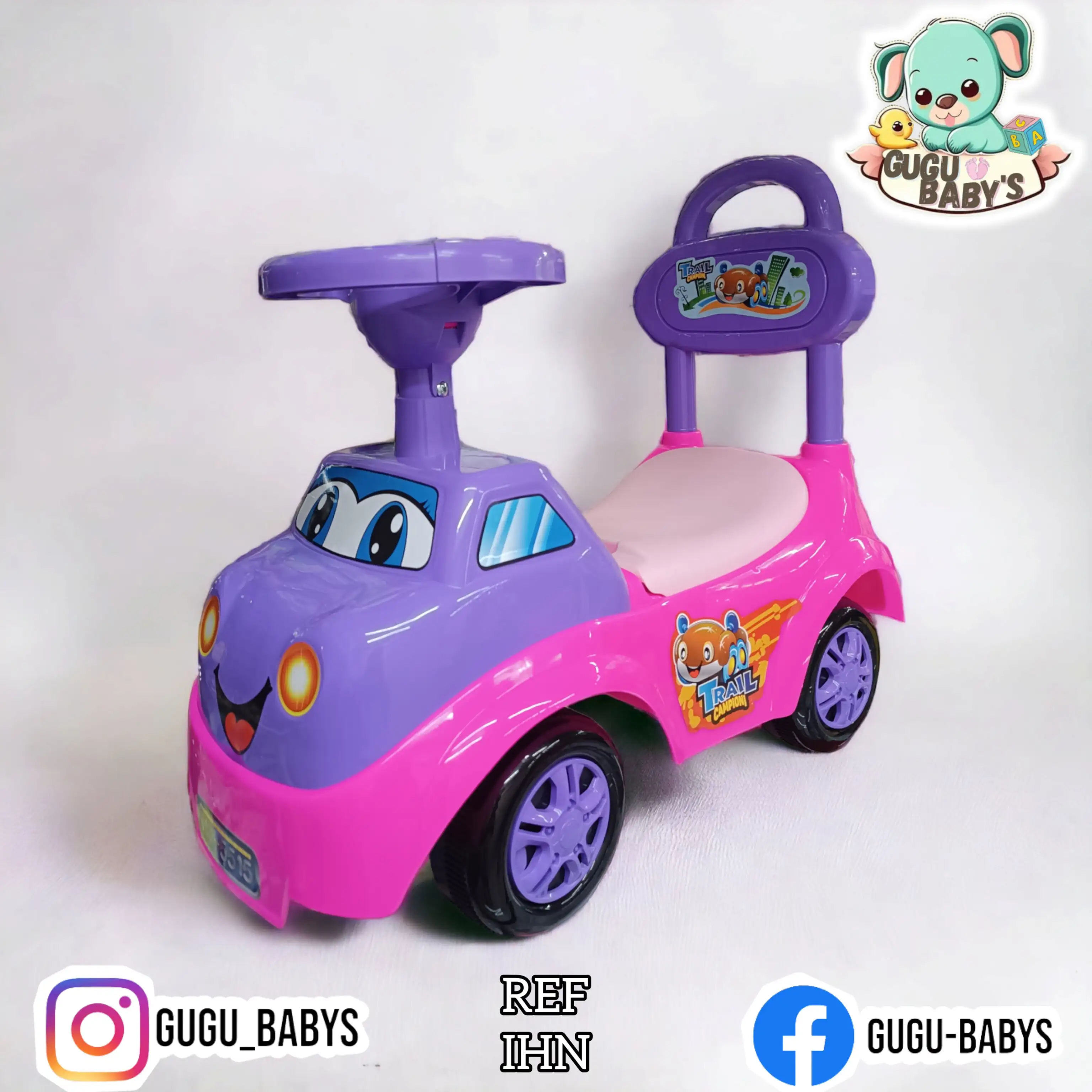 Carro montable perrito niña 