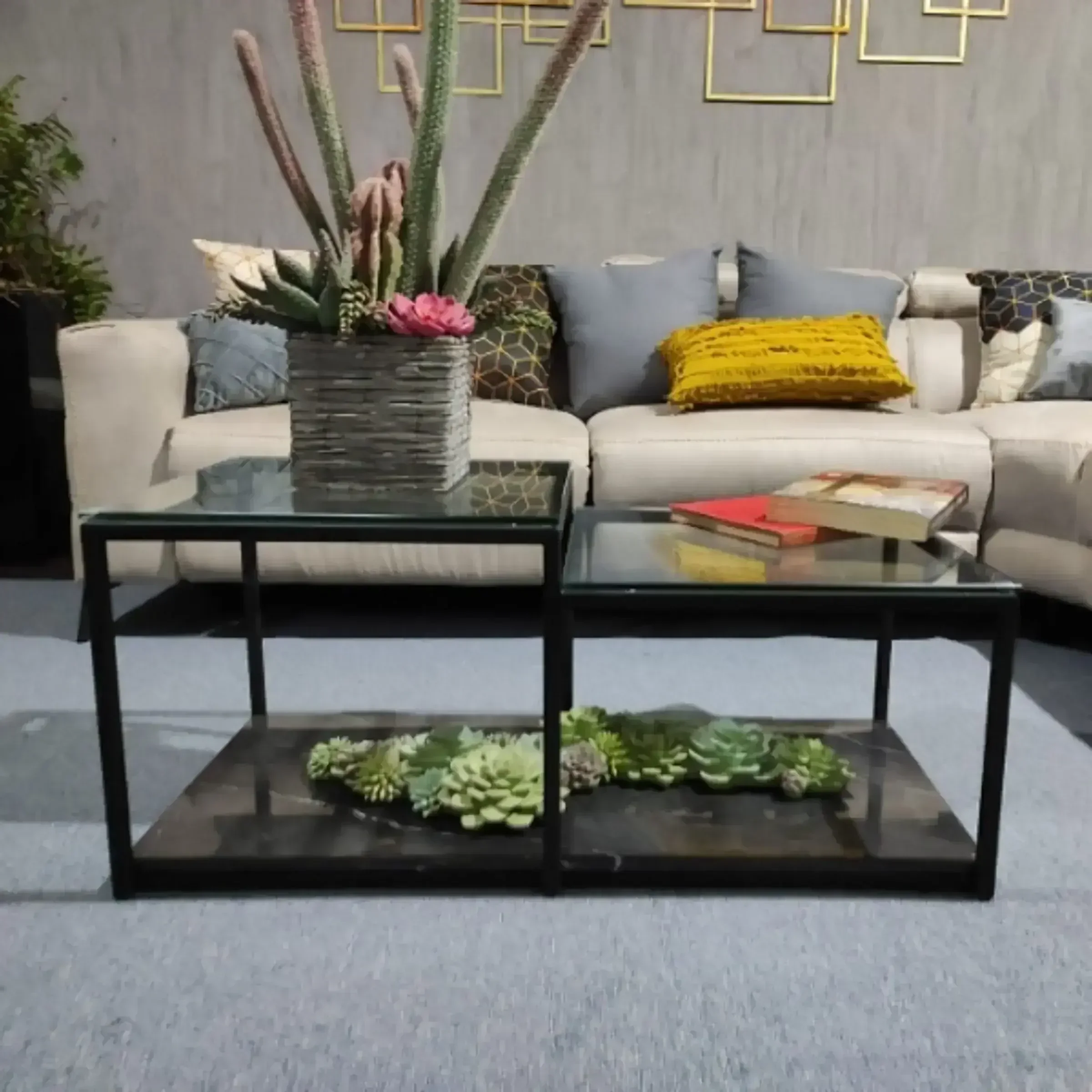 Mesa Vega con cristal 1.00 x 50 