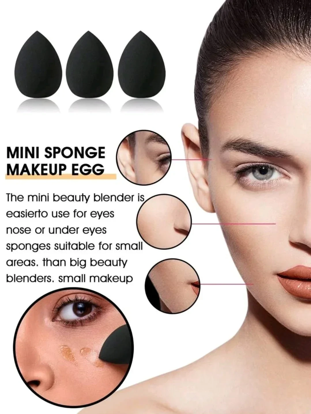 Set de brochas y esponjas de maquillaje más organizador  4