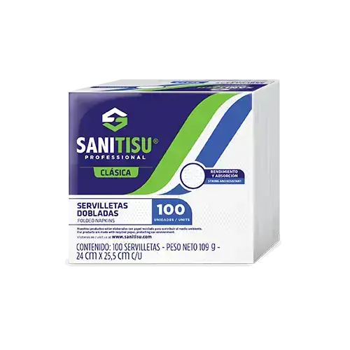 Servilletas Sanitisu x 100