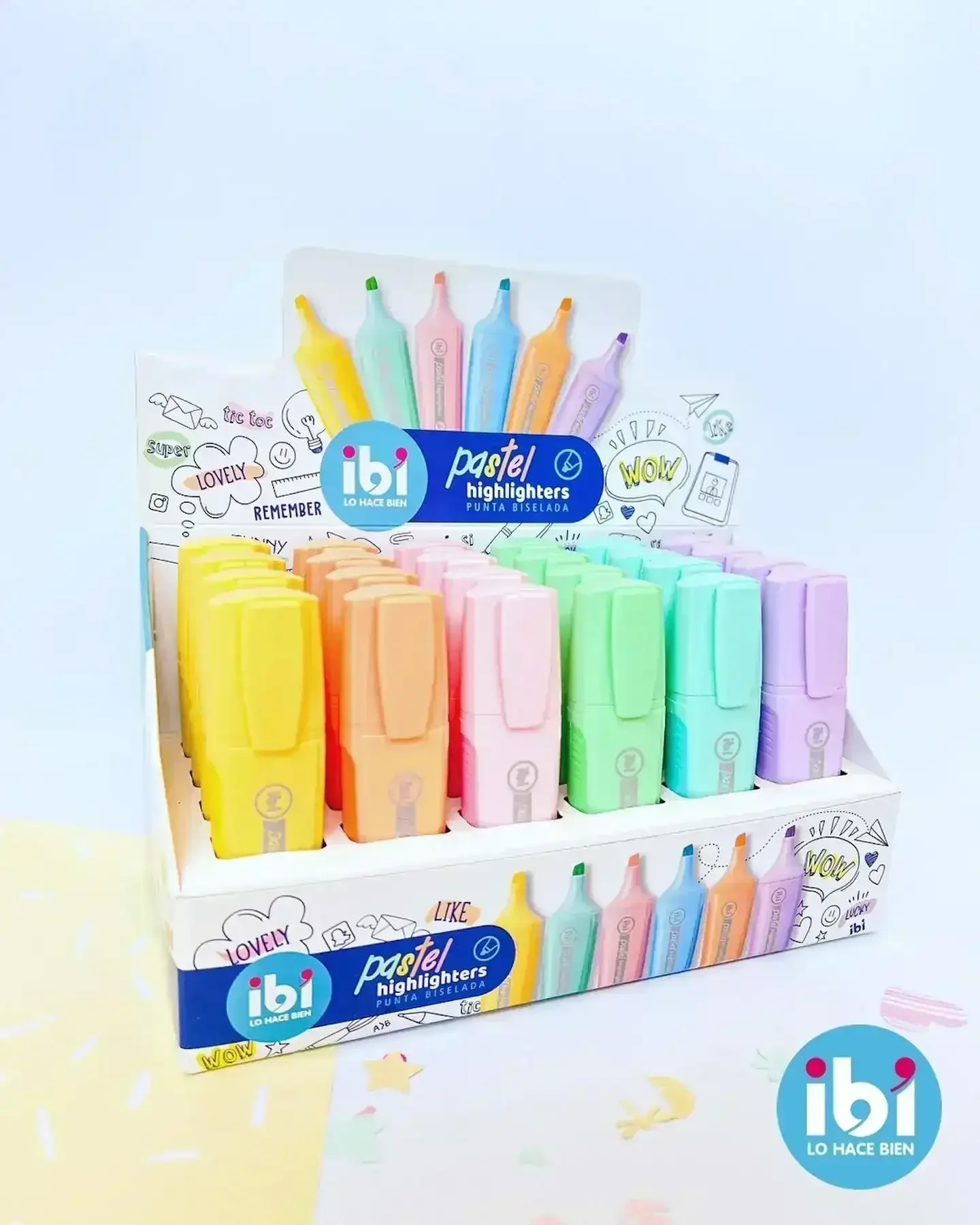 Resaltador Ibi Pastel x 6