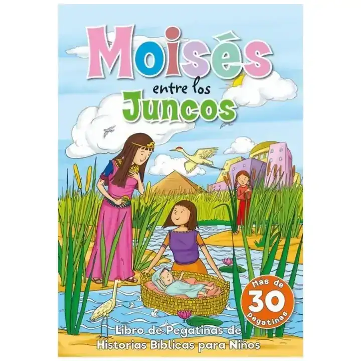 Moisés entre los juncos - Libro de pegatinas