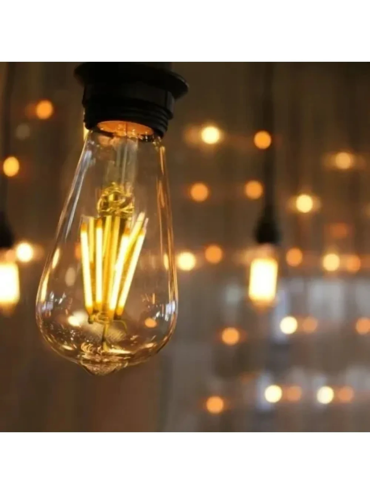 Ampolletas 4W Led Set X10 Vintage Calida E27 Navidad  3