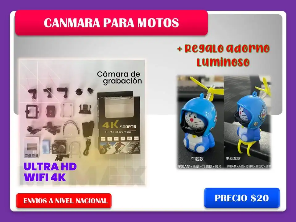 Camara para motos, impermeable  4