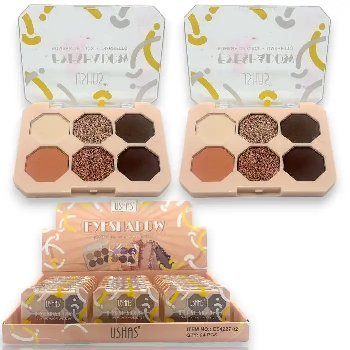 Paleta de sombras x6 colores Ushas