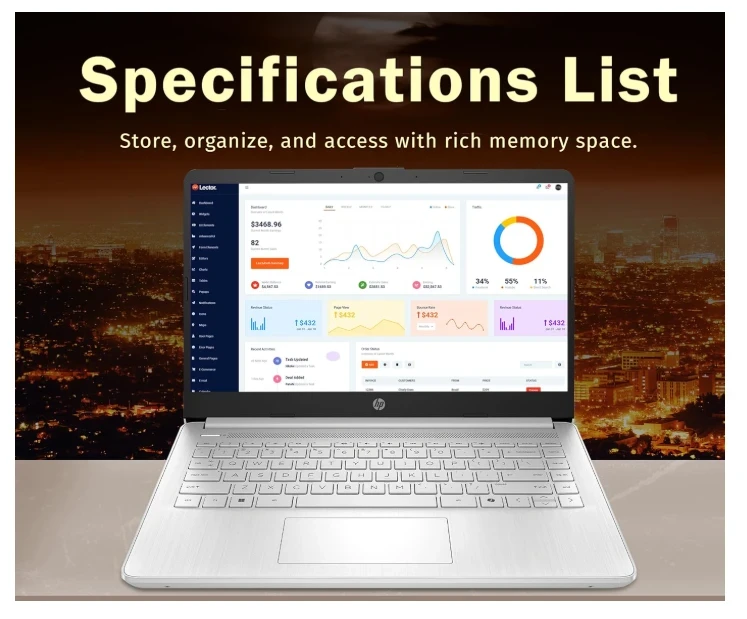 Laptop HP RYZEN 3  de 14" 2