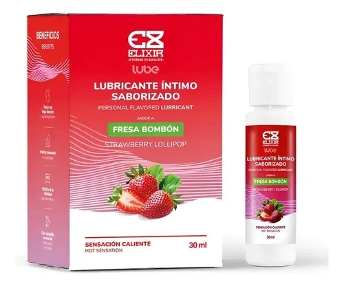 Lubricante Fresa Bombom Elixir