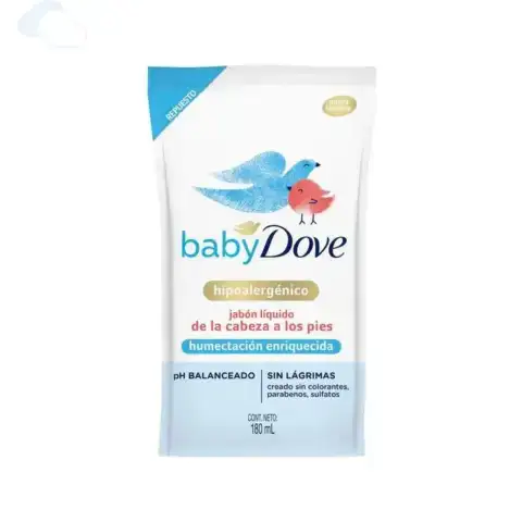 Dove Baby Repuesto Jabón Líquido Humectación Enriquecida X 180ml