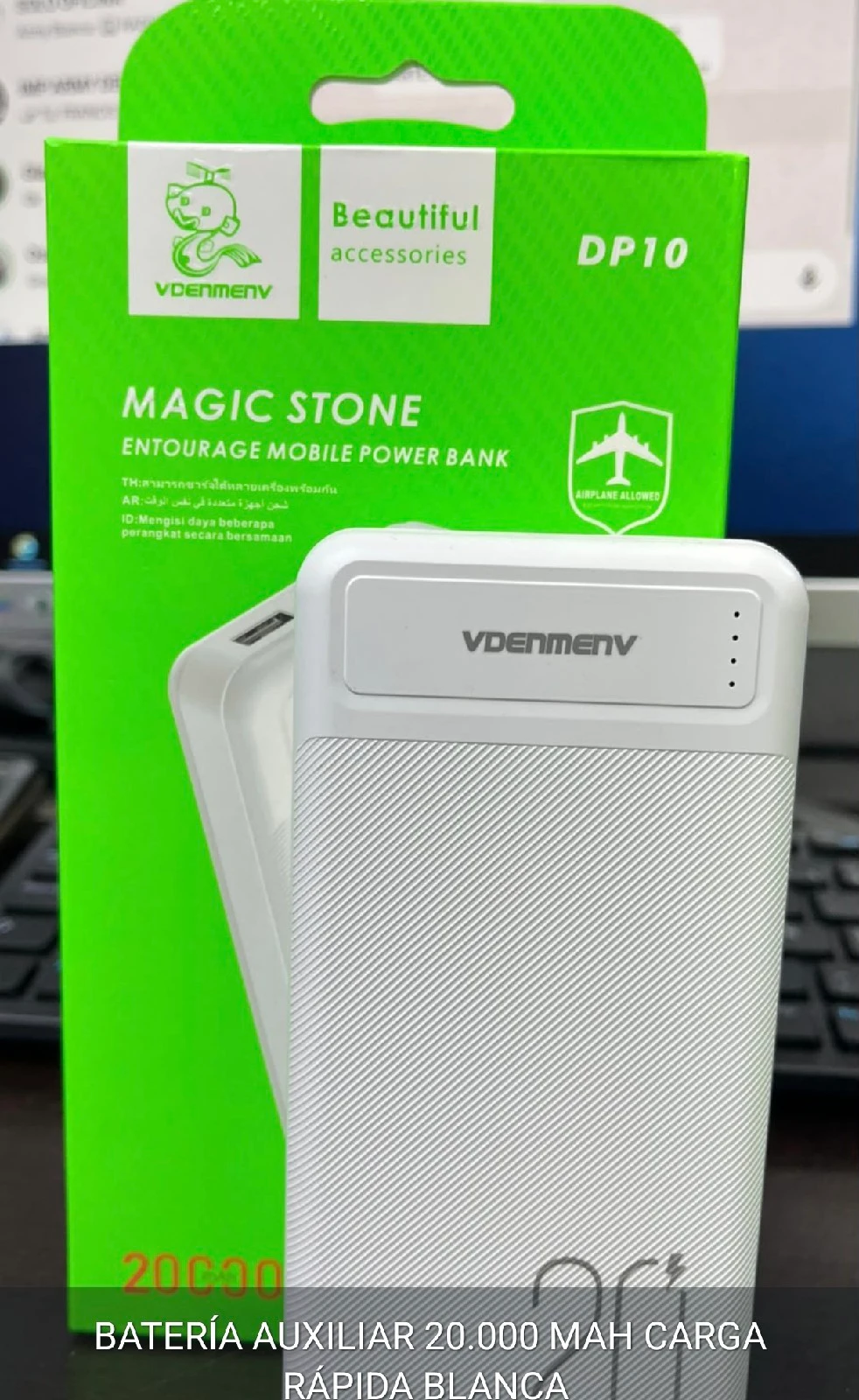 Batería Auxiliar VDENMENV DP10 de 20.000 mAh⚡ 3