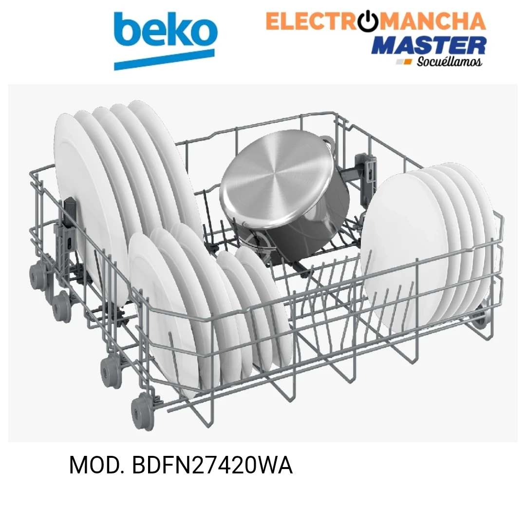LAVAVAJILLAS BEKO BDFN26420WA AUTODOSE 14 CUB. E 6