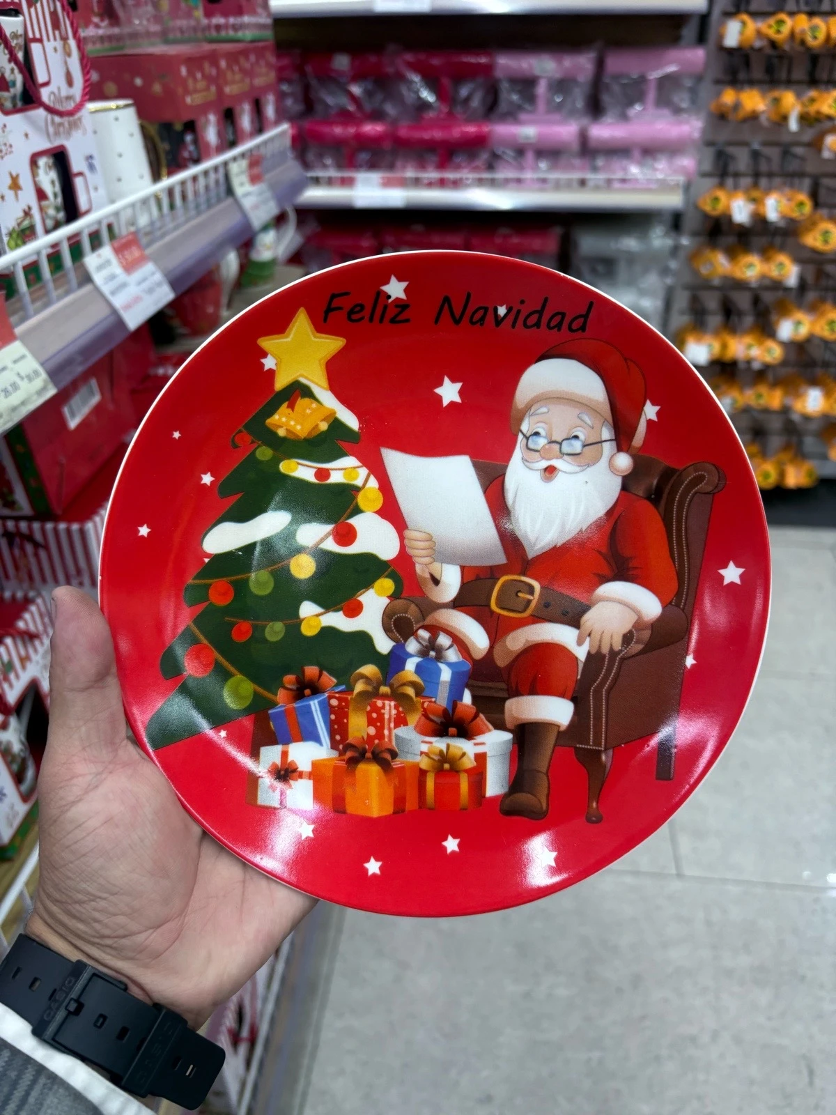 PLATO DE CERAMICA NAVIDEÑO  3