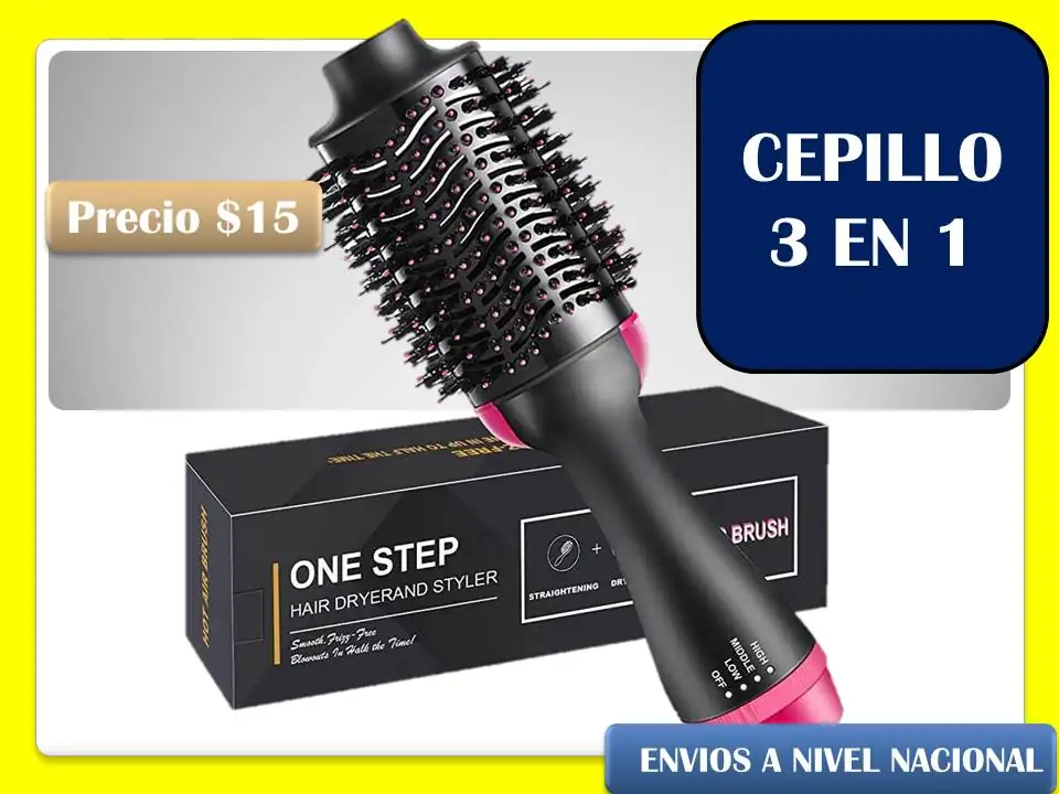 Cepillo alizador 3en 1
